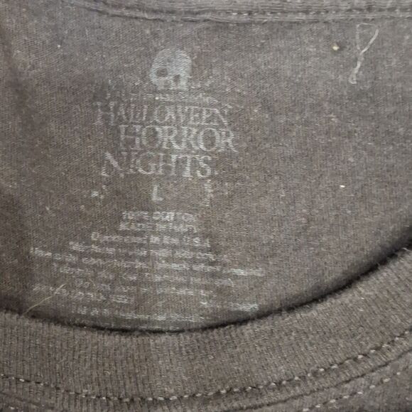 Universal Studios Halloween Horror Nights 2021 Mens L T Shirt Black Short Sleeve - Picture 5 of 7